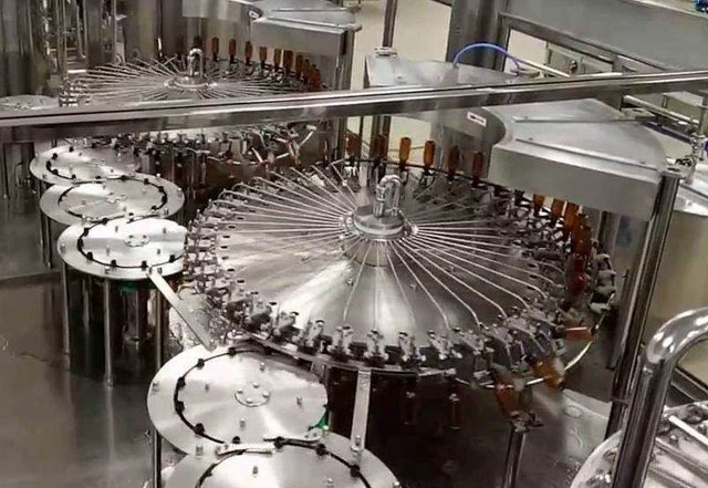 Anillo de giro para máquina de llenado